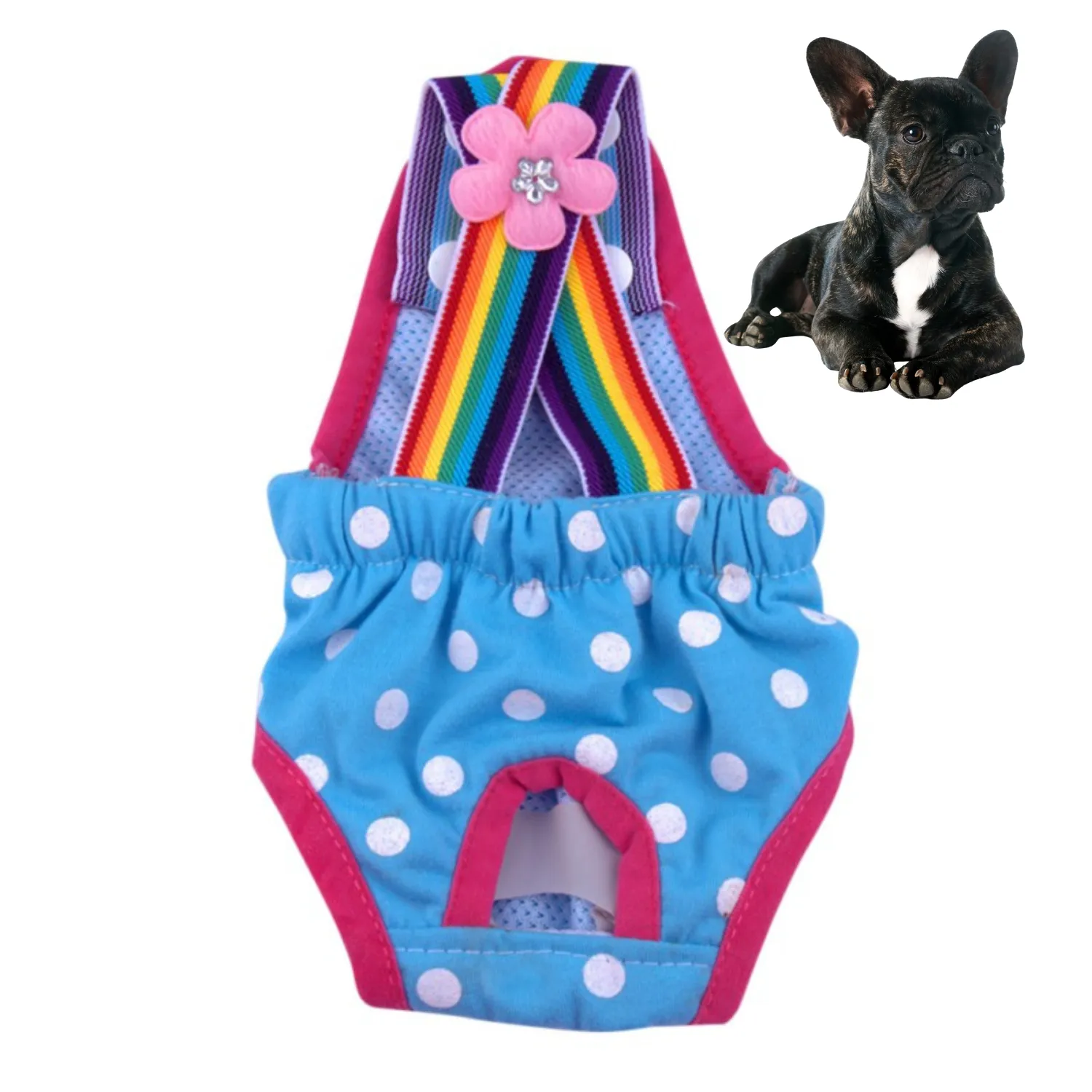 Eco-Friendly Washable Frenchie Diapers for Heat Cycles