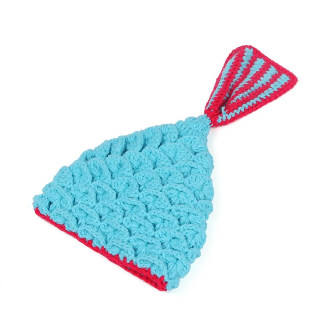 Fancydresswale Newborn Photography Mermaid Props Baby Knitting Wool Material Photography Costume Cute Animal Style Baby Crochet Clothes