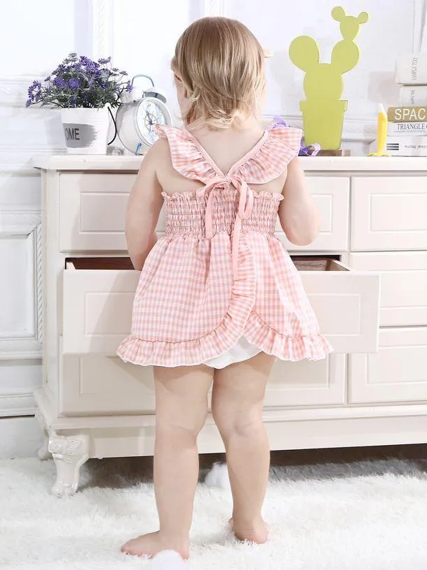 Fashion Toddler Infant Girl Summer Ruffle Sleeve Casual Dress
