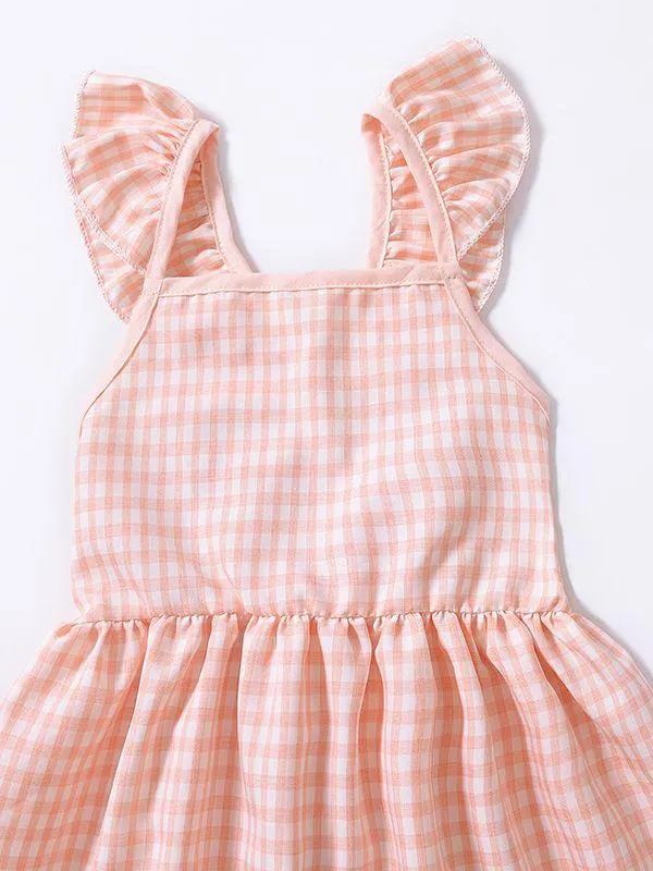 Fashion Toddler Infant Girl Summer Ruffle Sleeve Casual Dress