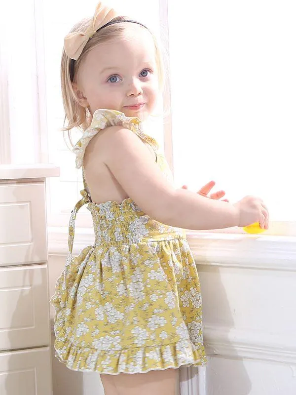Fashion Toddler Infant Girl Summer Ruffle Sleeve Casual Dress