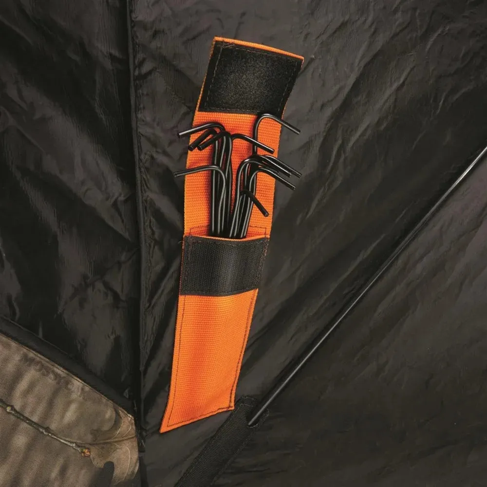 Flare 270 Pop-Up Hunting Camo Ground Blind for Deer, Duck, Bow, and Turkey Hunting Gear, Equipment, and Accessories