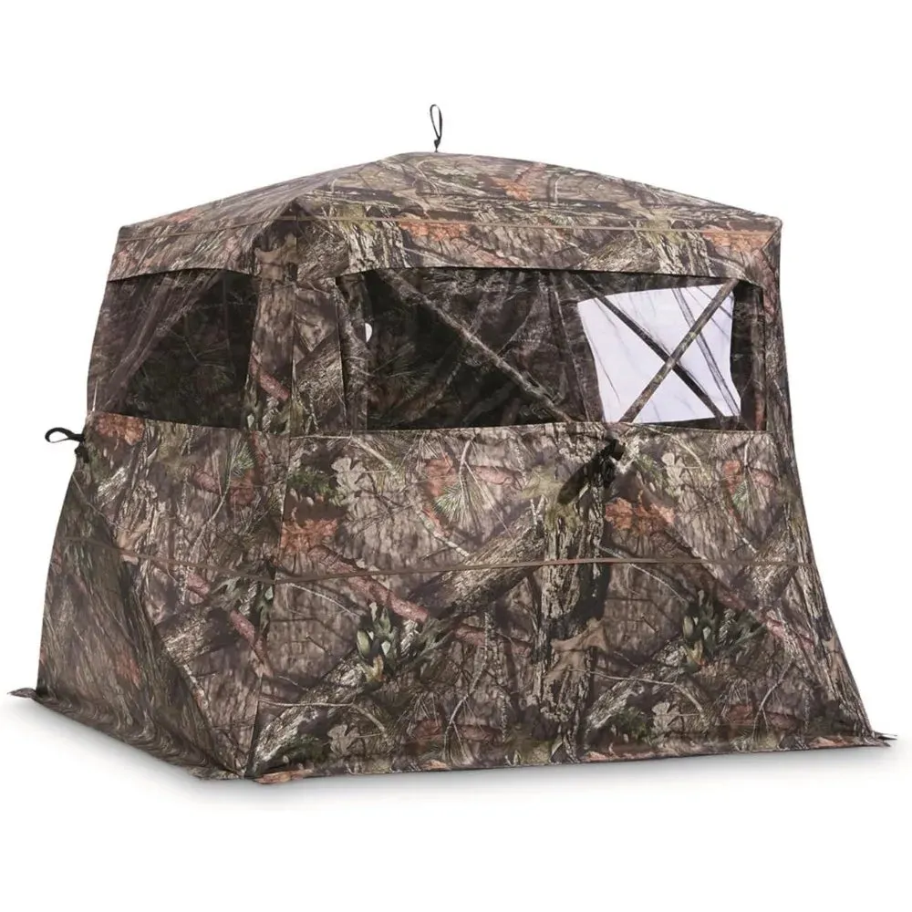Flare 270 Pop-Up Hunting Camo Ground Blind for Deer, Duck, Bow, and Turkey Hunting Gear, Equipment, and Accessories