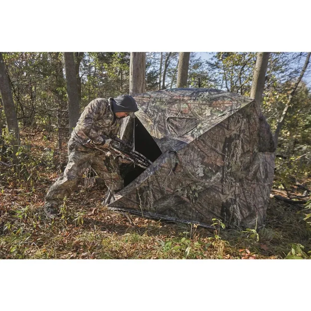 Flare 270 Pop-Up Hunting Camo Ground Blind for Deer, Duck, Bow, and Turkey Hunting Gear, Equipment, and Accessories
