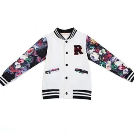 Floral Baseball Jacket