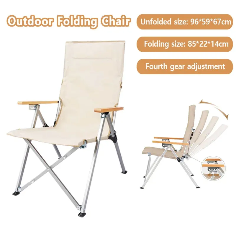 Folding Camping Chair Camping Chair 캠핑의자 Fishing Chair Aluminum Alloy Portable Extended Outdoor Travel Camping Fishing Tools