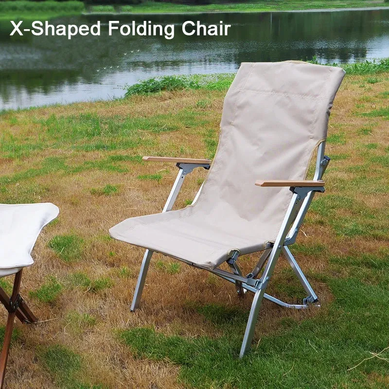 Folding Camping Chair Camping Chair 캠핑의자 Fishing Chair Aluminum Alloy Portable Extended Outdoor Travel Camping Fishing Tools