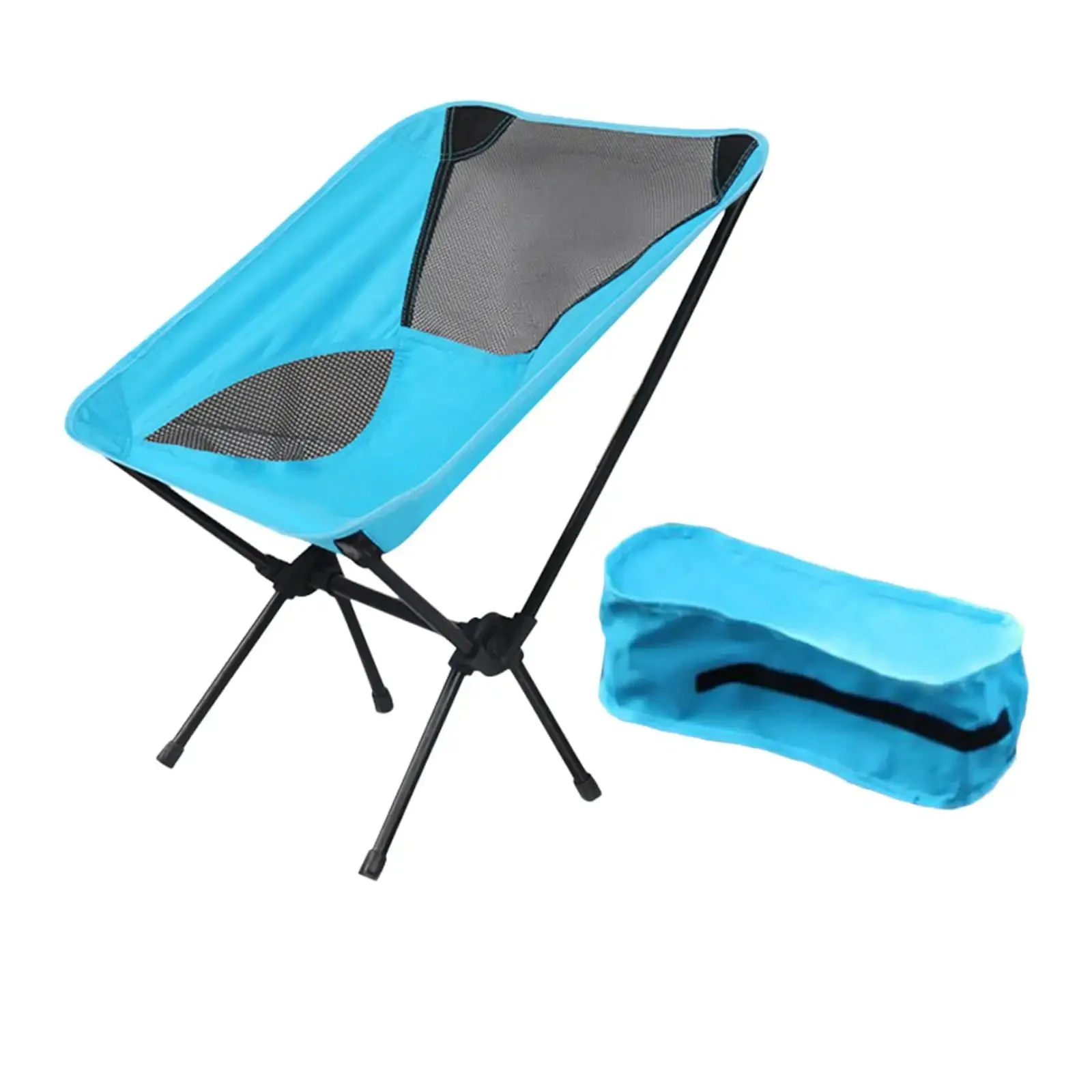 Folding Camping Chair Fishing Seat for Outdoor Hiking Backpacking BBQ Pinici 110kg