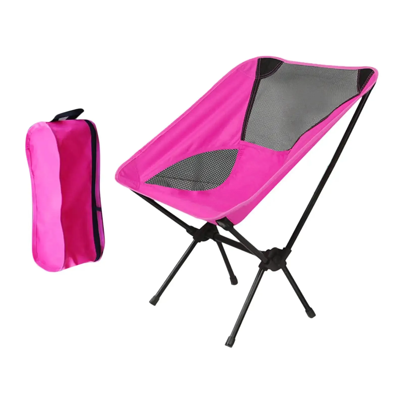 Folding Camping Chair Fishing Seat for Outdoor Hiking Backpacking BBQ Pinici 110kg