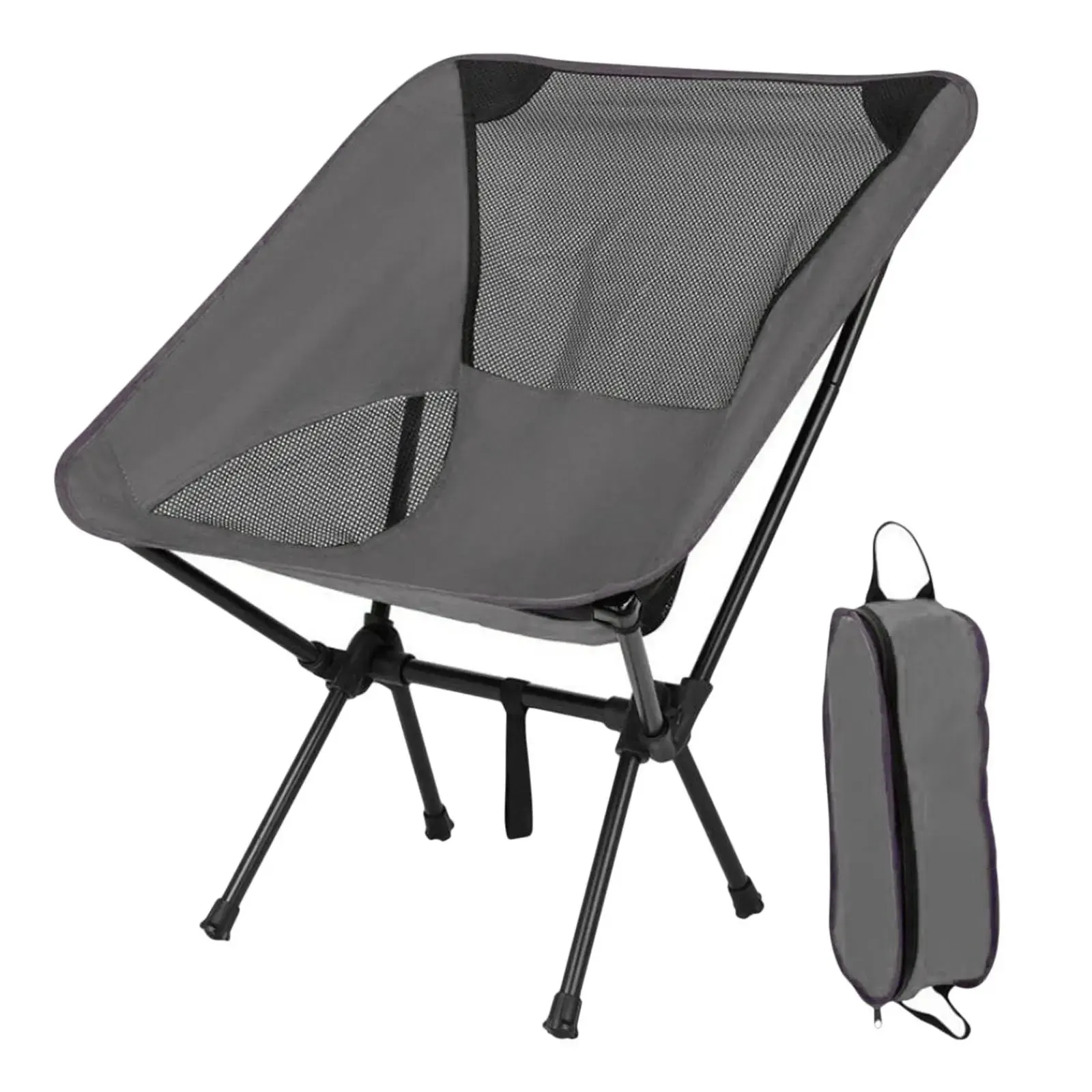 Folding Camping Chair Fishing Seat for Outdoor Hiking Backpacking BBQ Pinici 110kg