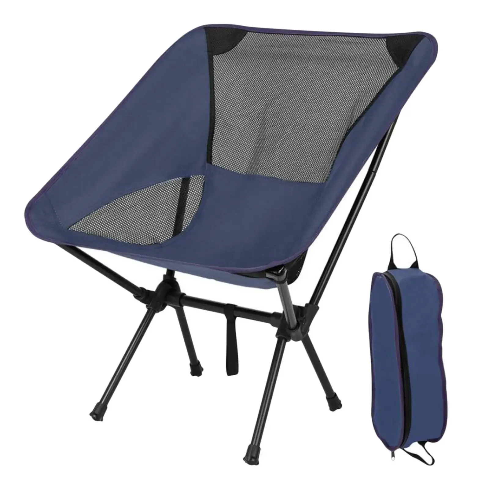 Folding Camping Chair Fishing Seat for Outdoor Hiking Backpacking BBQ Pinici 110kg