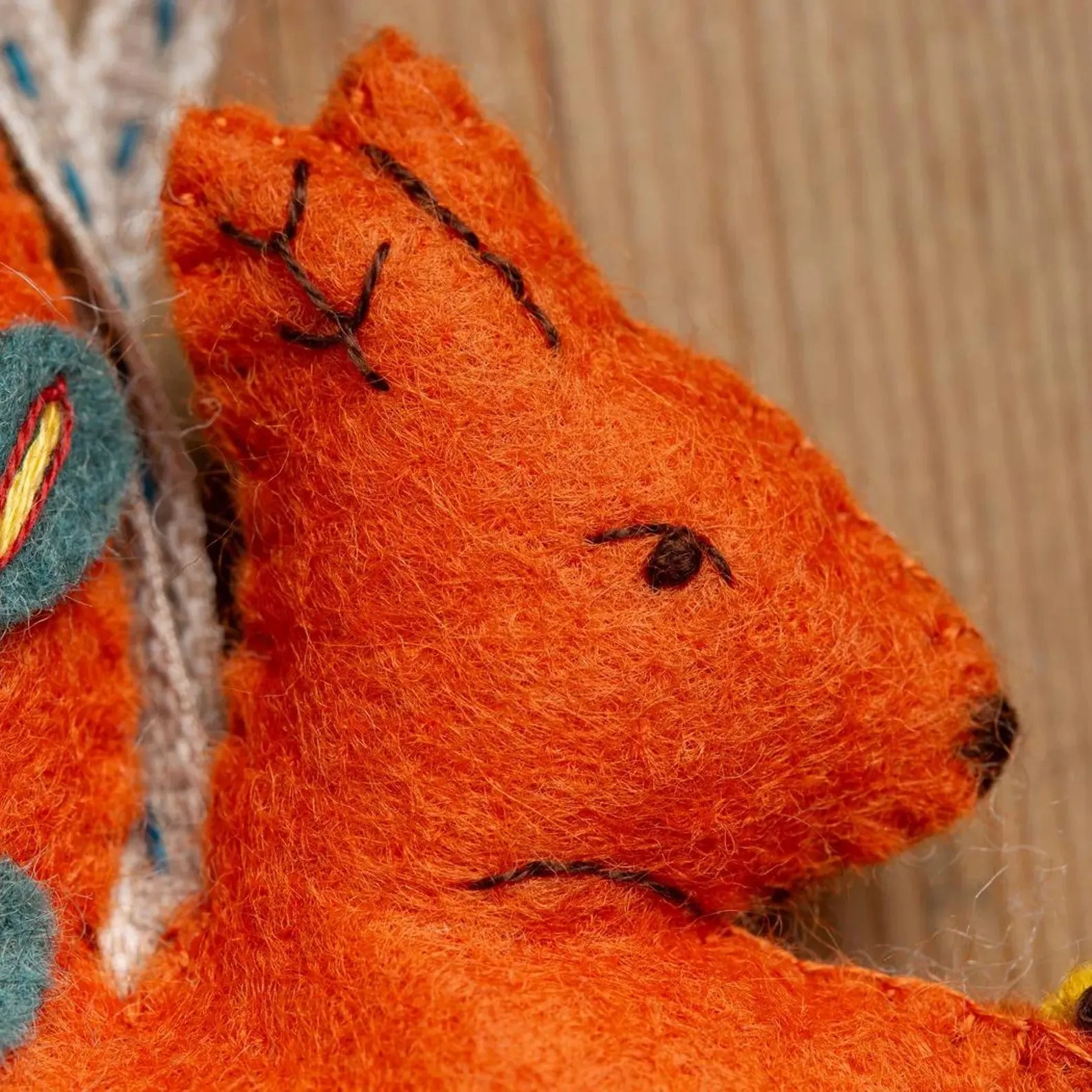 Folk Squirrel Ornament - Corinne Lapierre Embroidery Kit
