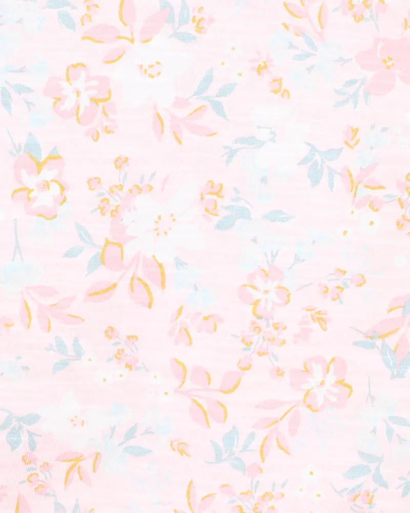 Fox & Finch Candy Blossom  Print SS Zip Romper