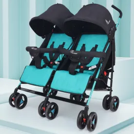 Ginny and Johnny Stroller - Compact Fold, Dual Basket, Multi-Position Recline Seat, Rear Brake