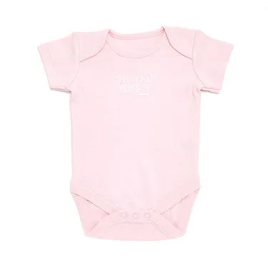 Girls Short-Sleeved Bodysuits - Pack Of 5 (Pink)