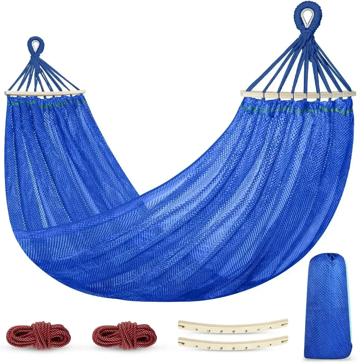 Hammocks，Camping trip, oversized, breathable, durable, quick drying, portable with accessories Hammocks
