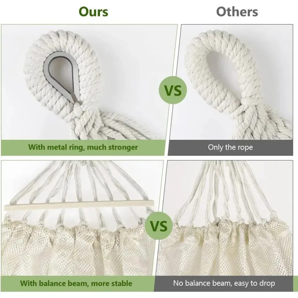 Hammocks，Camping trip, oversized, breathable, durable, quick drying, portable with accessories Hammocks