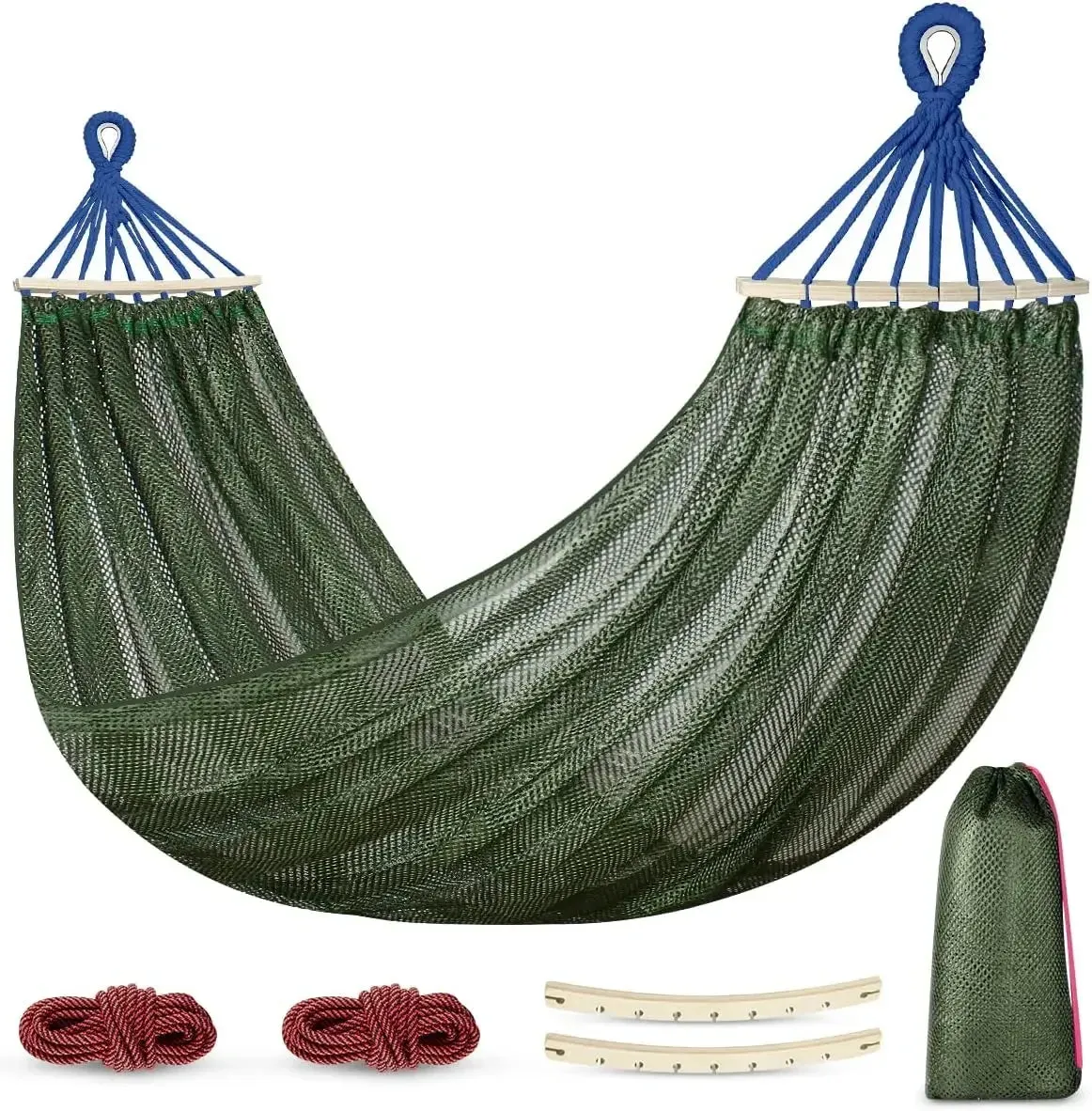 Hammocks，Camping trip, oversized, breathable, durable, quick drying, portable with accessories Hammocks