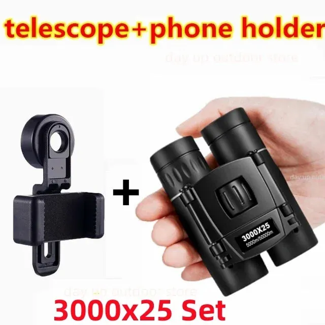 HD Zoom Portable Powerful Binoculars  Long Range BAK4 Telescope Folding FMC Optics For Hunting Sports Outdoor Camping Travel