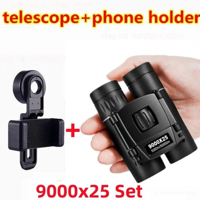 HD Zoom Portable Powerful Binoculars  Long Range BAK4 Telescope Folding FMC Optics For Hunting Sports Outdoor Camping Travel
