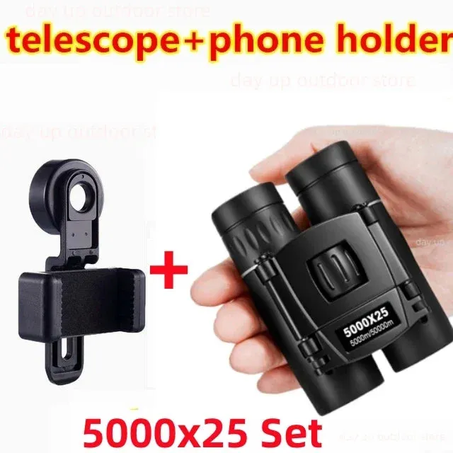 HD Zoom Portable Powerful Binoculars  Long Range BAK4 Telescope Folding FMC Optics For Hunting Sports Outdoor Camping Travel