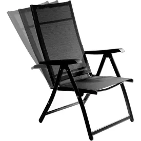 Heavy Duty Durable Adjustable Reclining Folding Chair Outdoor Indoor Garden Pool (1)
