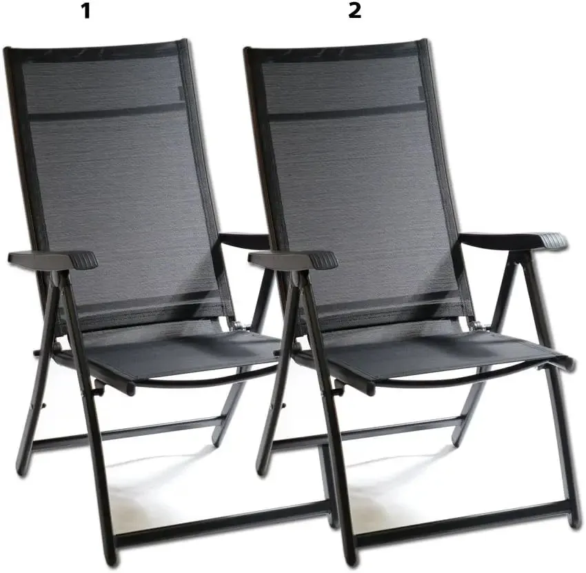 Heavy Duty Durable Adjustable Reclining Folding Chair Outdoor Indoor Garden Pool (1)