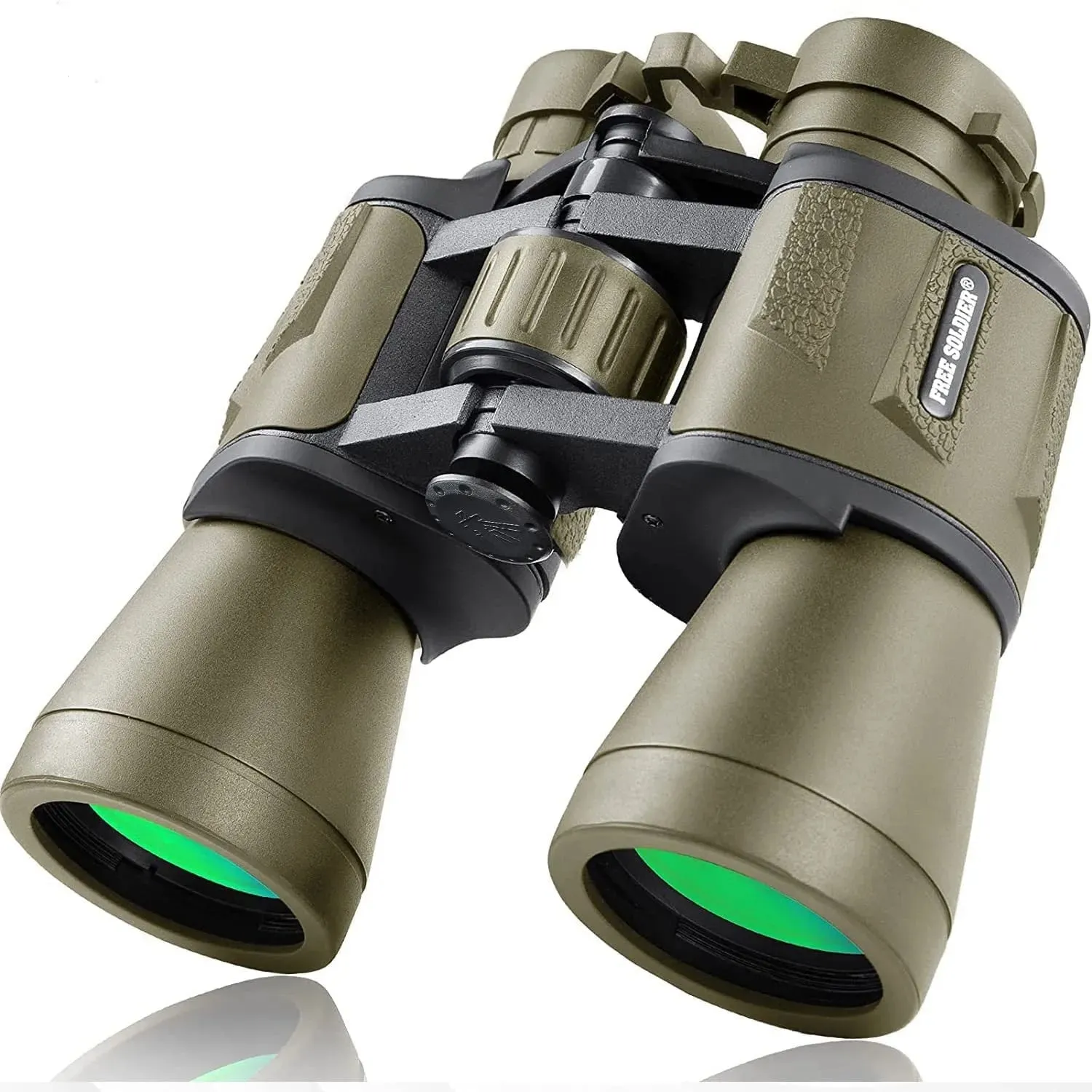 High-power military binoculars 20x50 compact waterproof birdwatching travel hunting star-watching BAK-4 prism FMC lens for adult