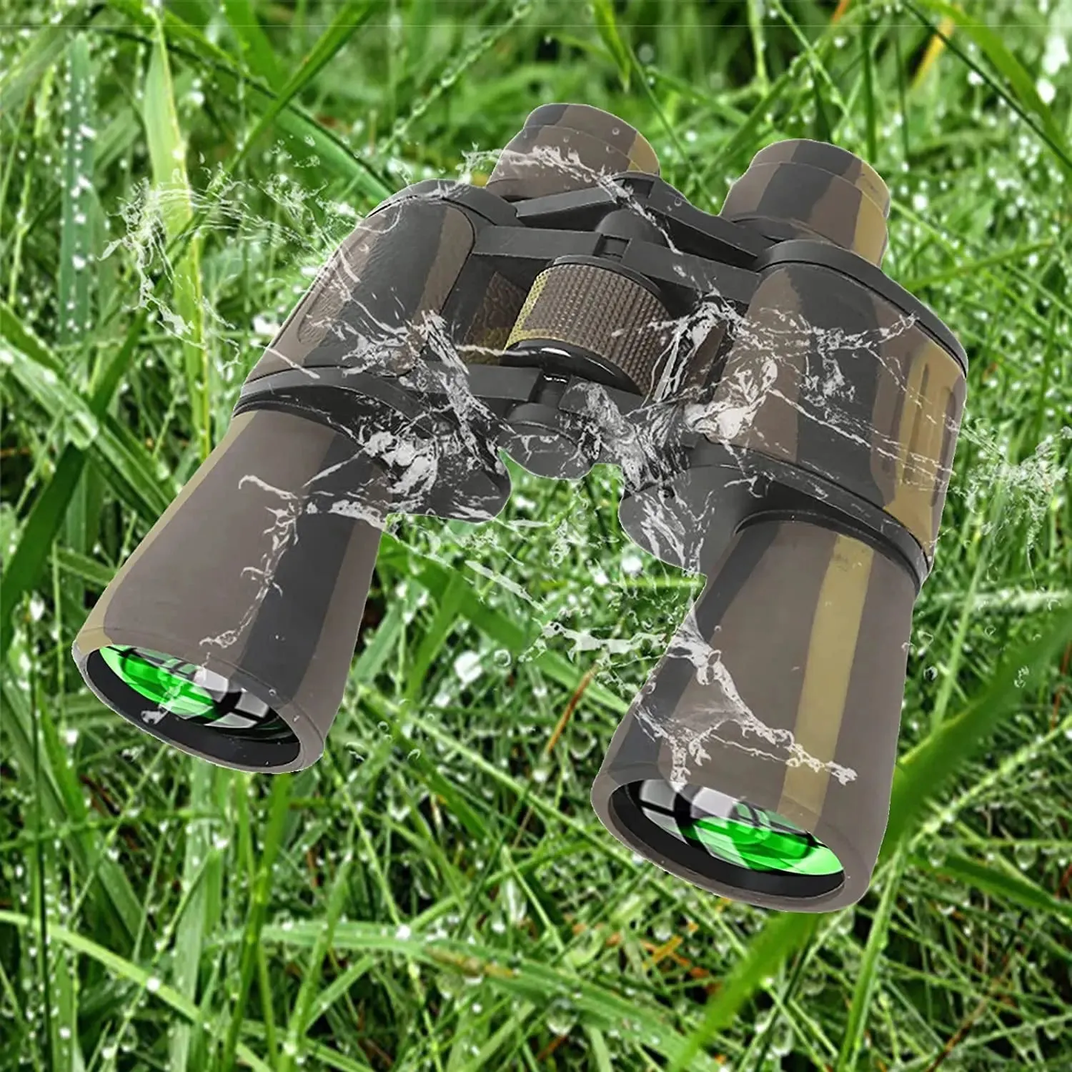 High-power military binoculars 20x50 compact waterproof birdwatching travel hunting star-watching BAK-4 prism FMC lens for adult