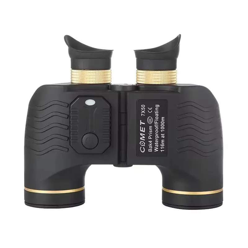 High Power Professional Telescope 7x50 Binocular Navigation Rangefinder Compass Night Vision Waterproof Military Hunting Camping