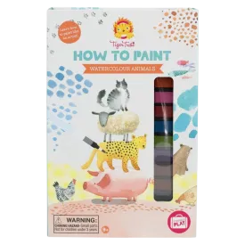 How to Paint Watercolour Animals - Kids Art Activity Set