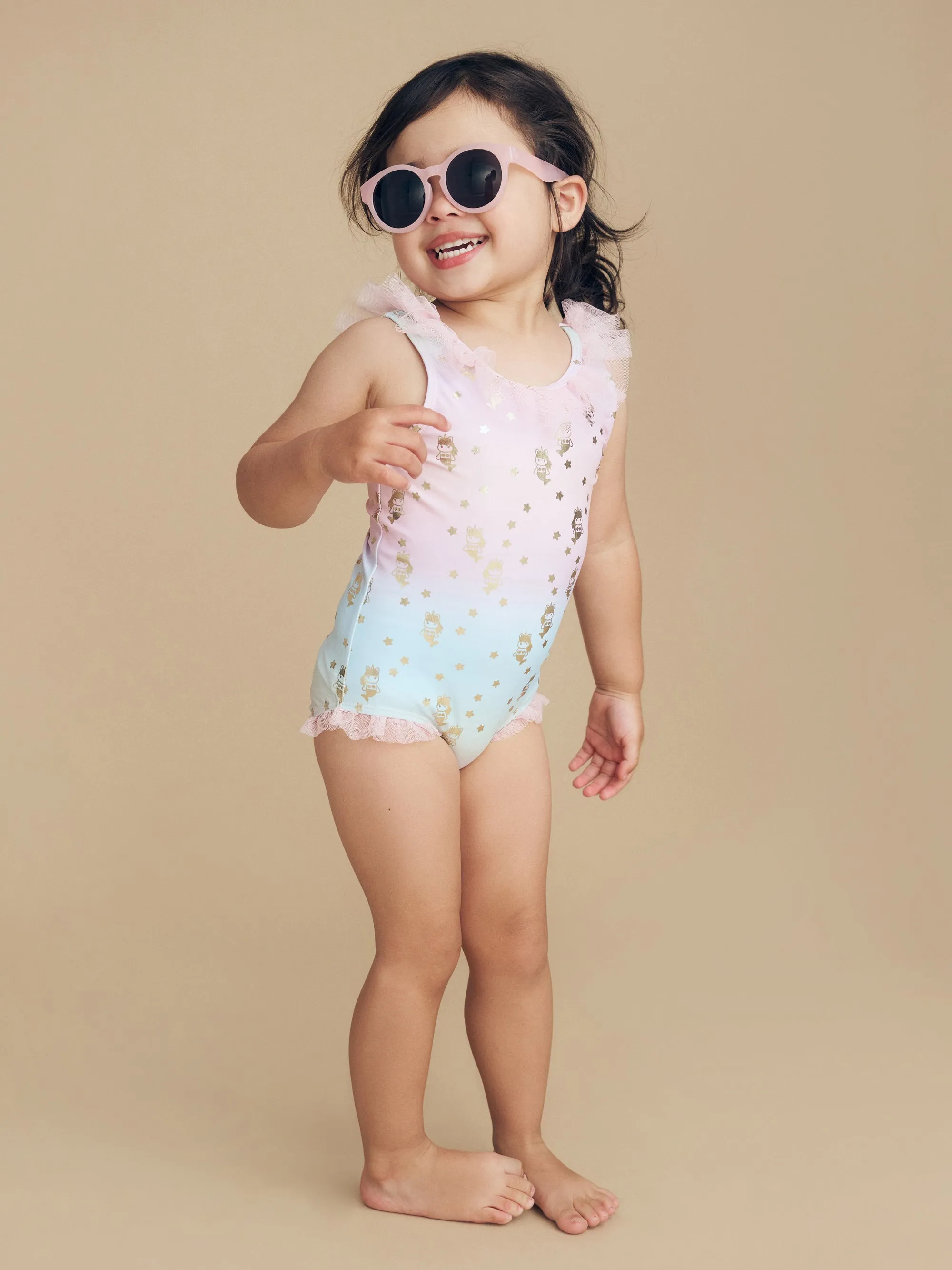 Huxbaby Star Mermaid Flounce Swimsuit