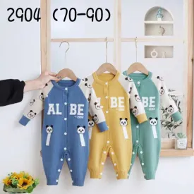 Imported 1 Pc Winter Woolen Cute Panda Baby Sweater Romper Onesie for 6 – 18 months