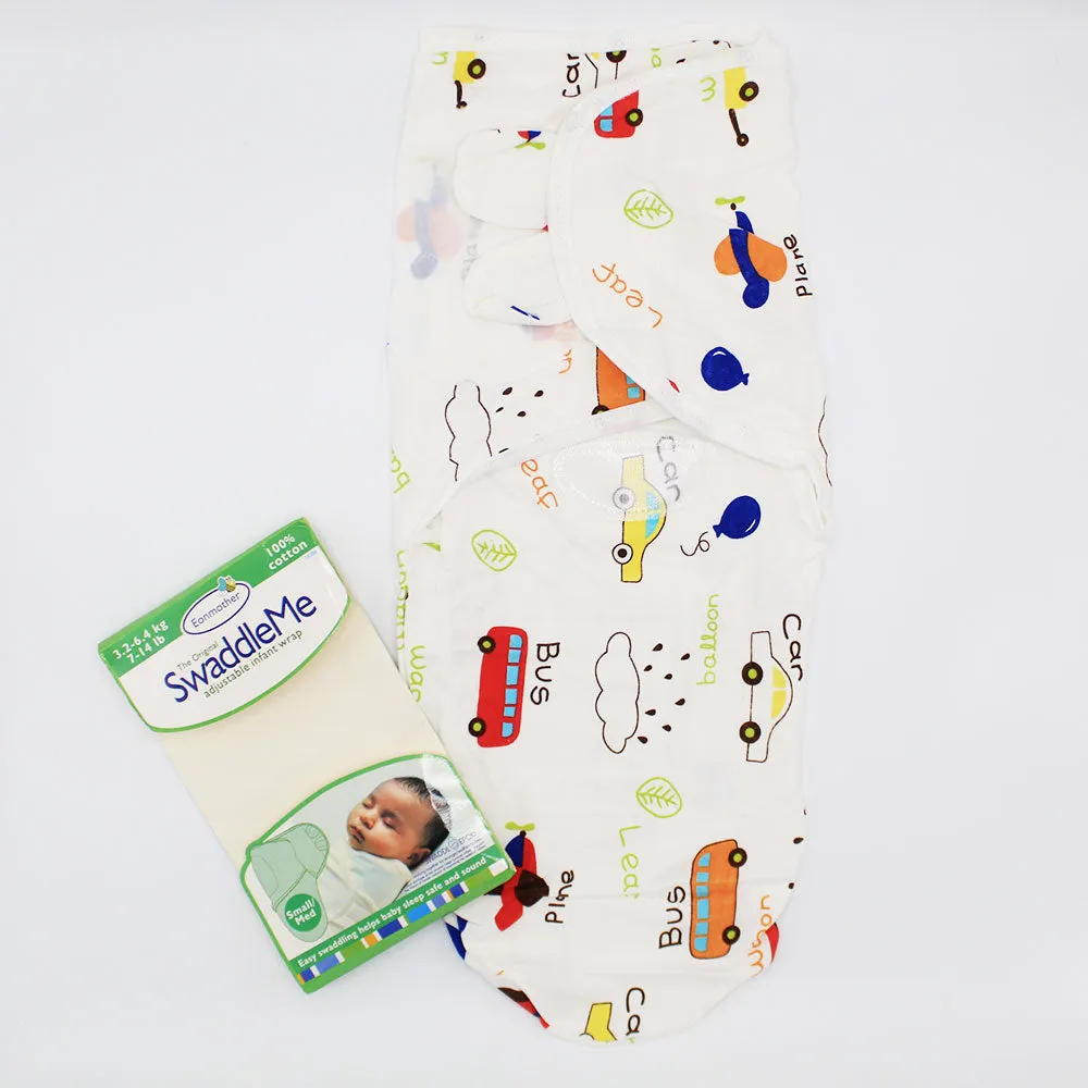 Imported Super Soft 100% Cotton Swaddle Me for 0-6 Months