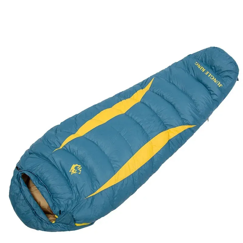 JUNGLE KING Newest Winter Down Sleeping Bag Adult Mummy Duck Down  Warm Sleeping Bag Three Seasons Suitable For Camping Trips