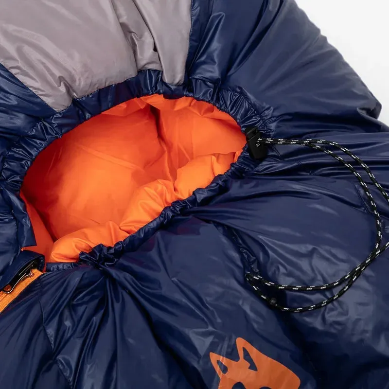 JUNGLEKING Ultralight Mummy Duck Down Sleeping Bag Outdoor Backpacking Camping Hiking Travel Spring Summer Autumn WinterPortable