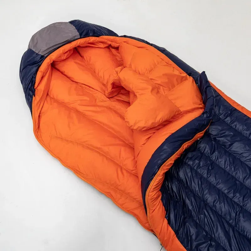 JUNGLEKING Ultralight Mummy Duck Down Sleeping Bag Outdoor Backpacking Camping Hiking Travel Spring Summer Autumn WinterPortable