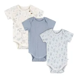 Just Born 3-Pack Cotton Bodysuits
