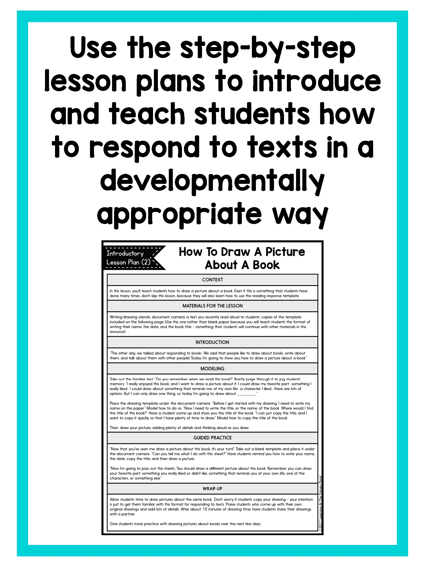 Kindergarten Reading Response Center Activities