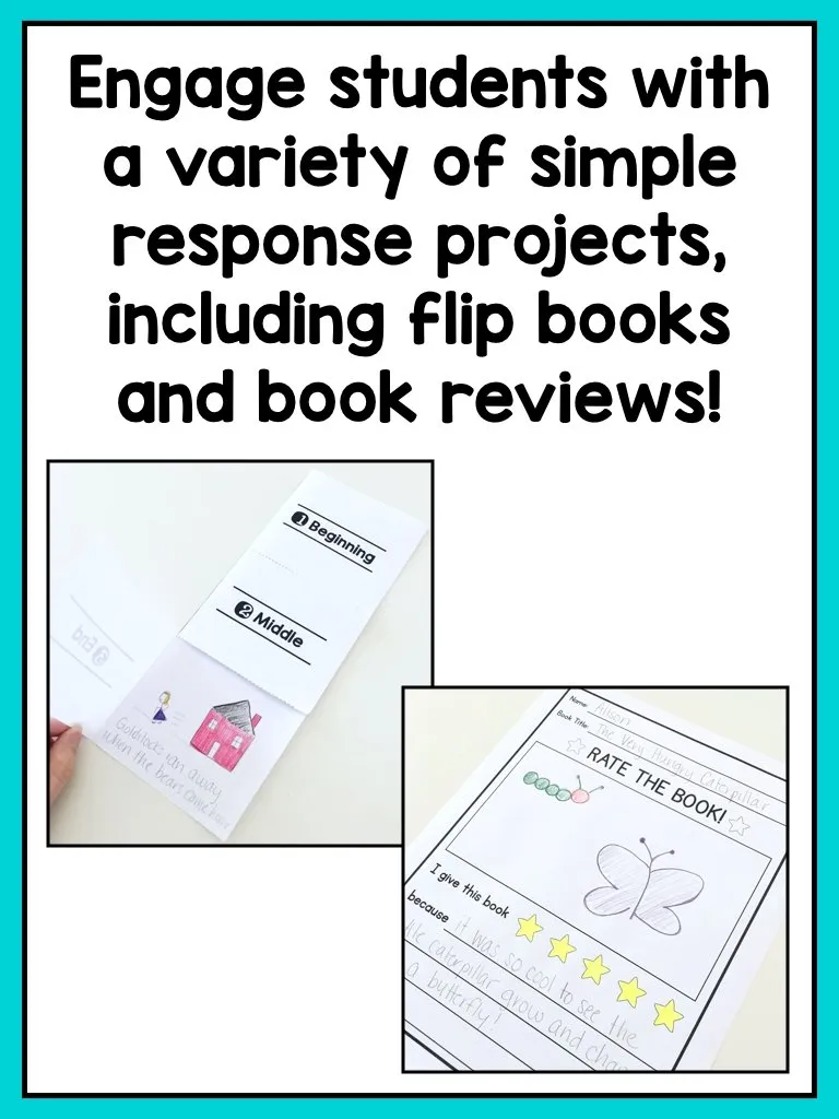 Kindergarten Reading Response Center Activities