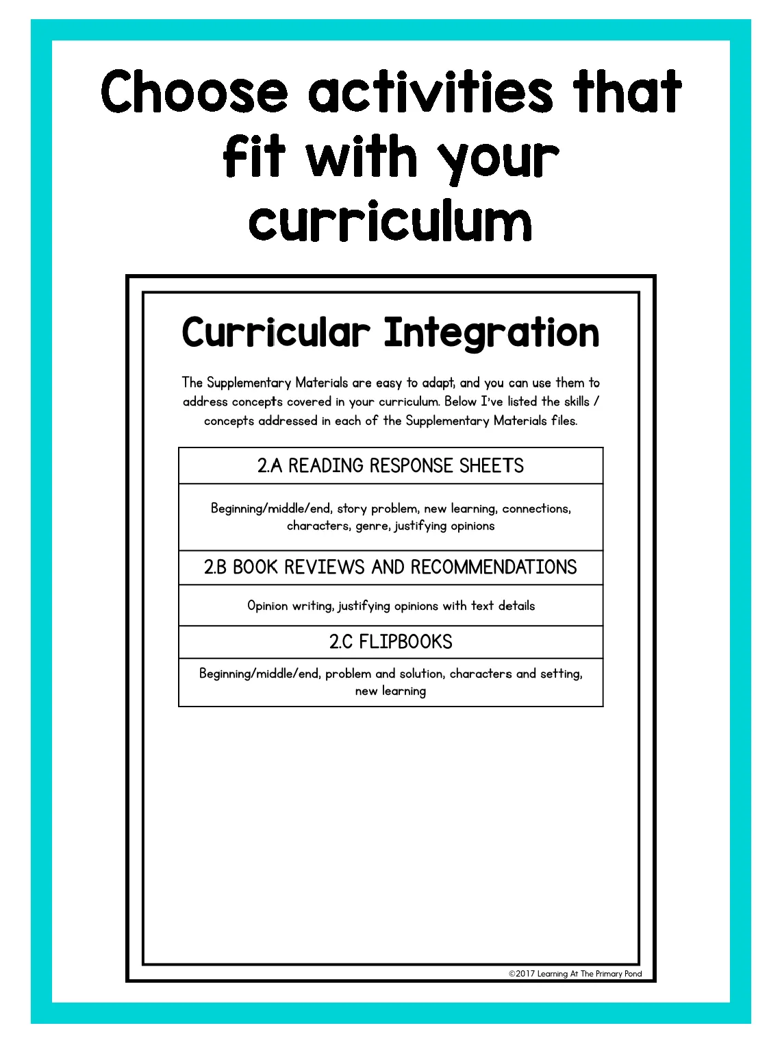 Kindergarten Reading Response Center Activities