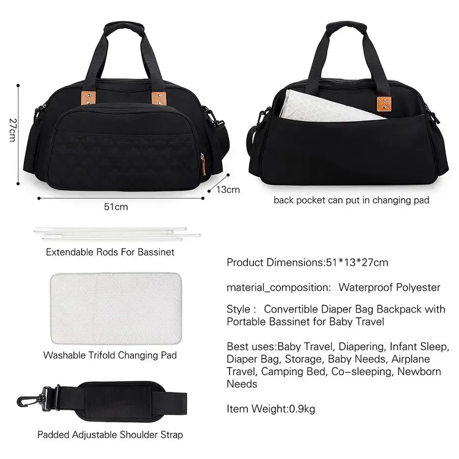 Little Story Bed in a Bag Quilted (Black)