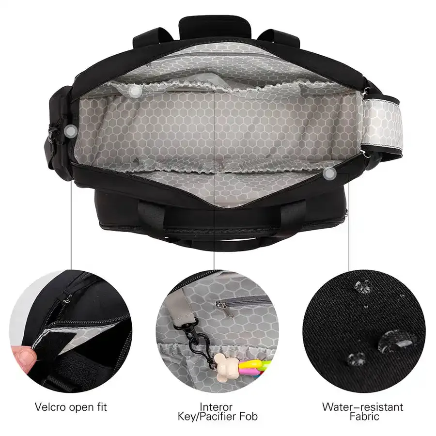 Little Story Bed in a Bag Quilted (Black)