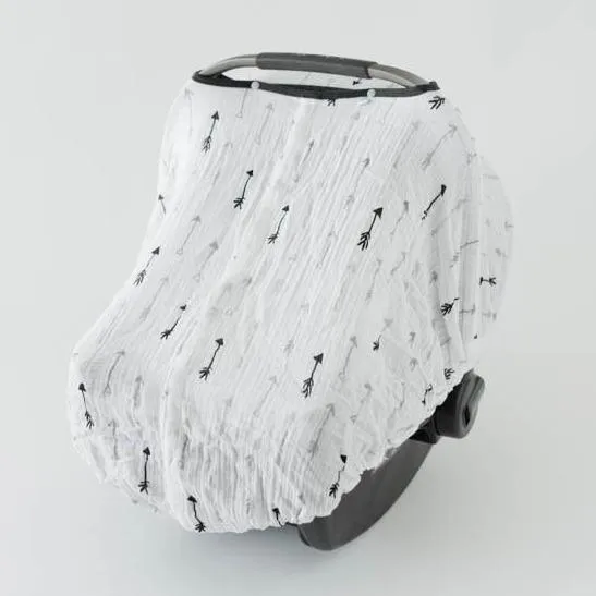 Little Unicorn Cotton Muslin Car Seat Canopy - Arrow