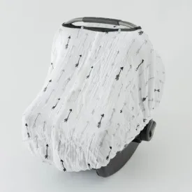 Little Unicorn Cotton Muslin Car Seat Canopy - Arrow
