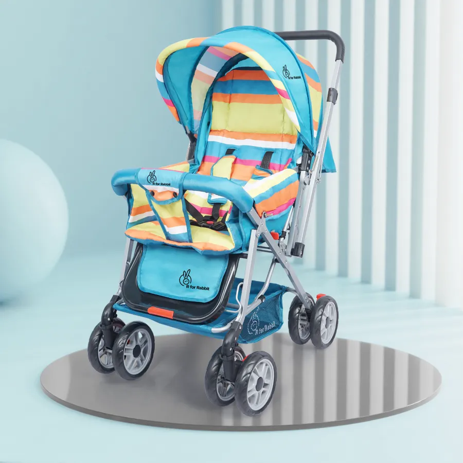 Lollipop Lite Stroller - Travel Friendly, Easy To Fold, Reversible Handle, Wheel Lock, Adjustable Leg Rest