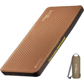 LostHorizon 4.5” Thick Self Inflating Sleeping Pad with Solid Foam Camping Mattress with Pump Sack Portable Roll Up Bed 4 Season