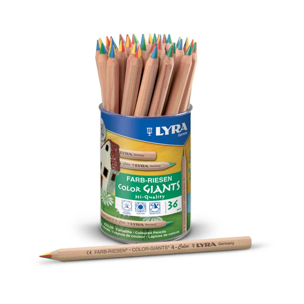 Lyra Colour Giants 4-Colour Rainbow Pencil