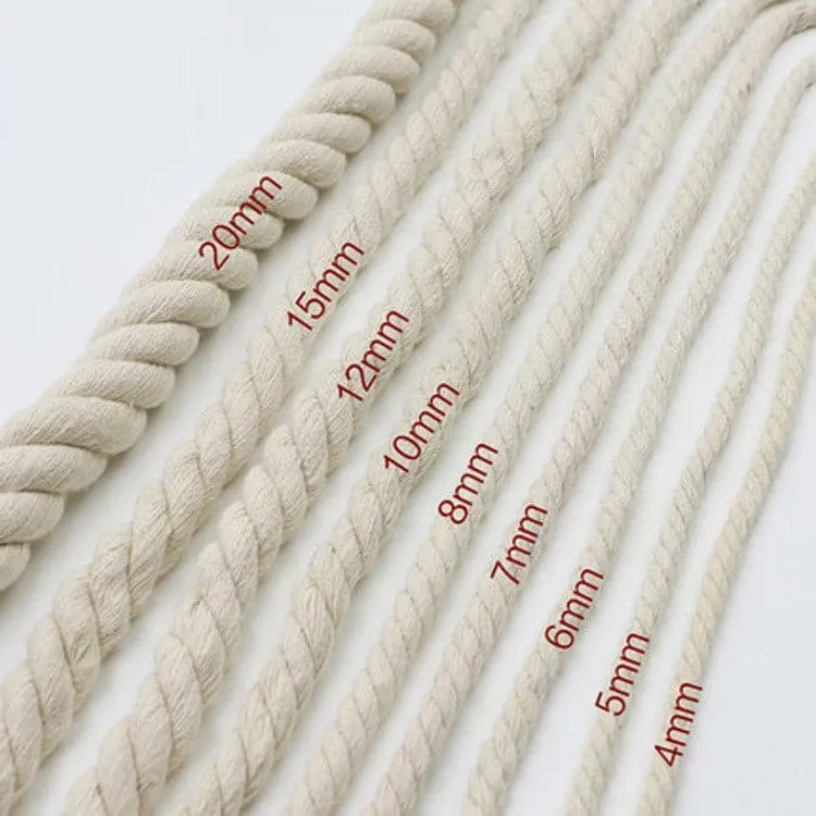 Macrame cord Rope braid cotton rope thickness 1mm,2mm,3mm