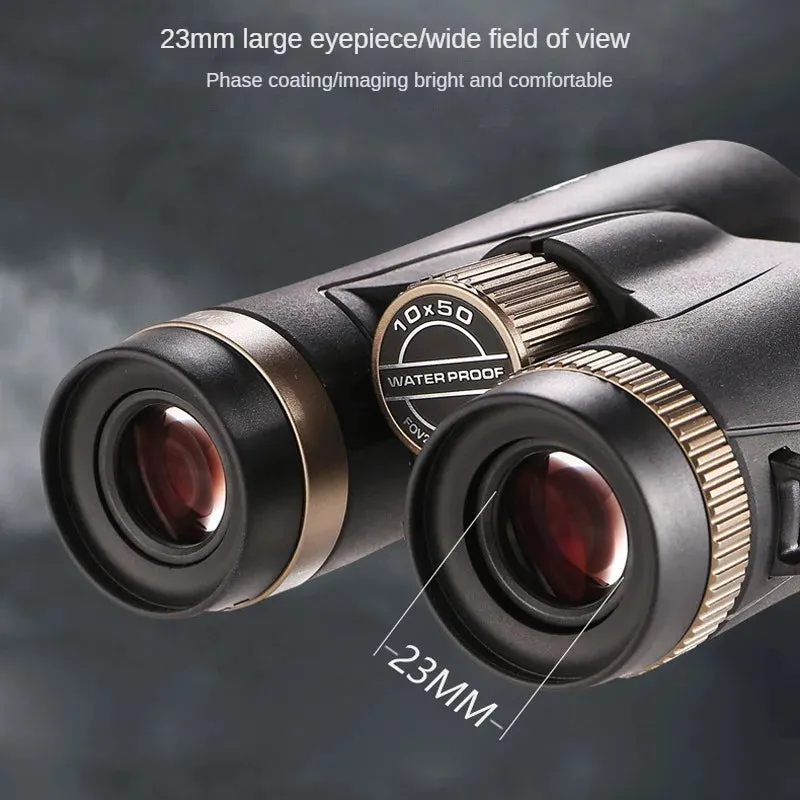 Maifeng 10x50 ED Binocular SMC Film High Power Telescope Waterproof Long Range LLL Night Vision Camping Equipment Hunting